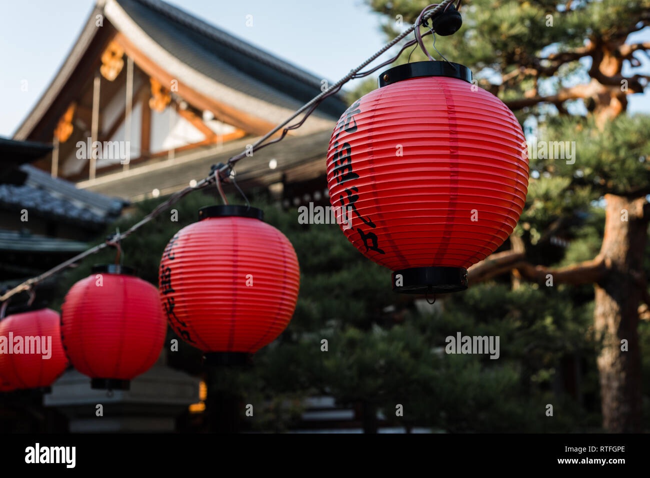 Japanese Hanging Lanterns High Resolution Stock Photography and Images