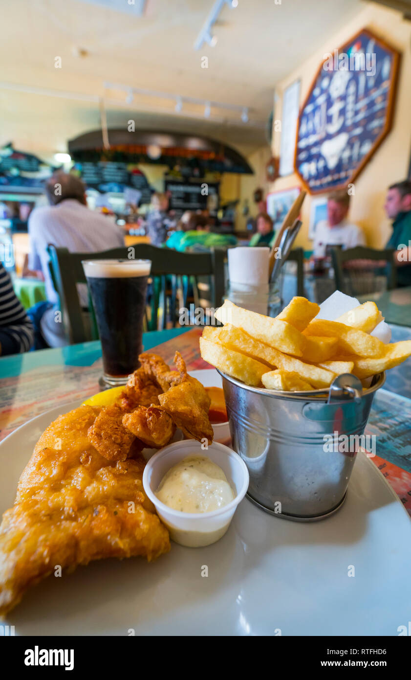 Fish and Chips Restaurant, Dingle Village, Dingle Peninsula, County