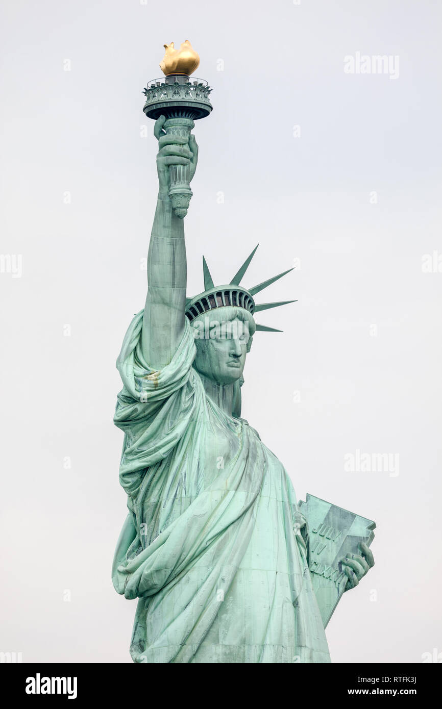 The Statue of Liberty in NYC designed by Frédéric Auguste Bartholdi