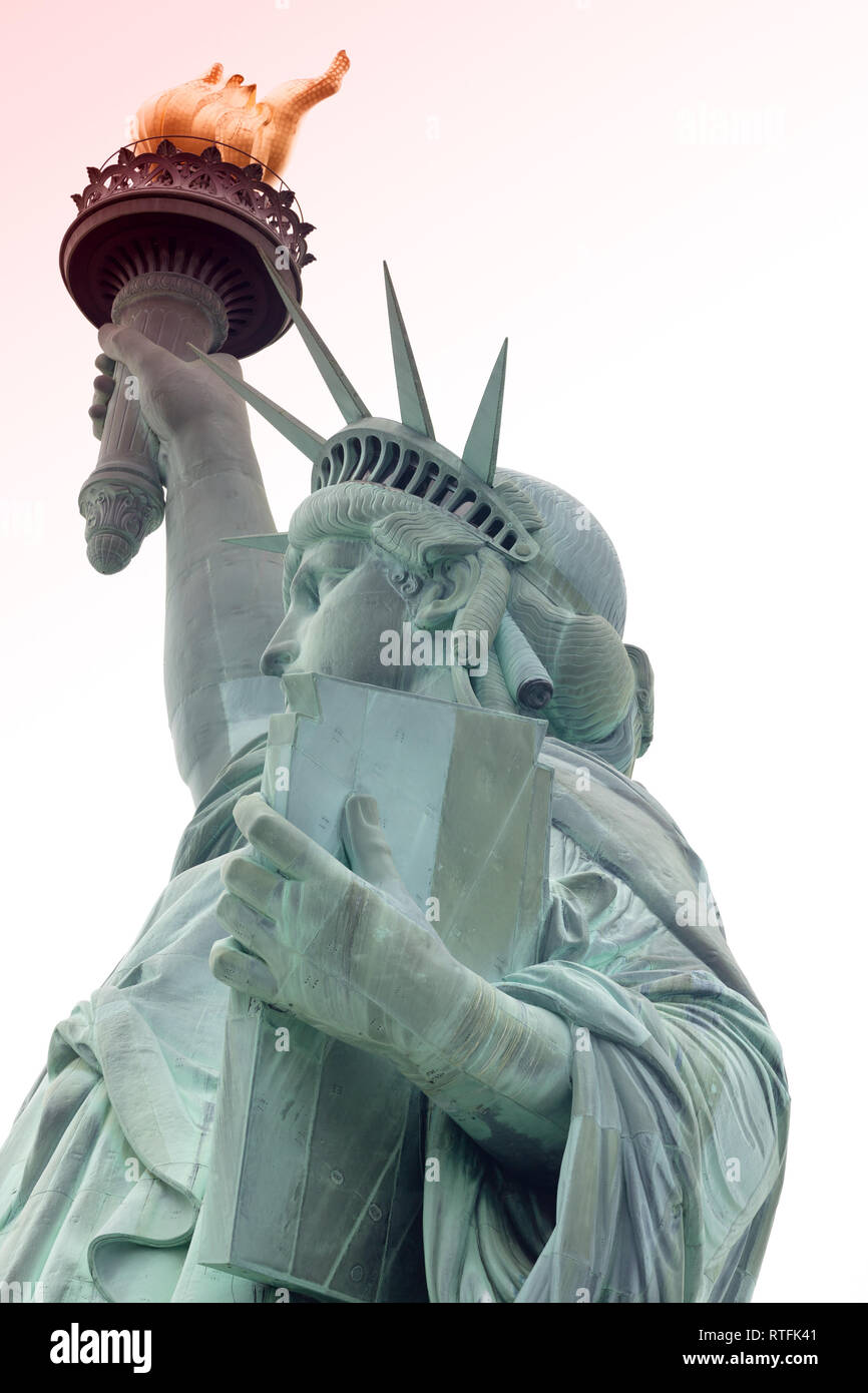 The Statue of Liberty in NYC designed by Frédéric Auguste Bartholdi