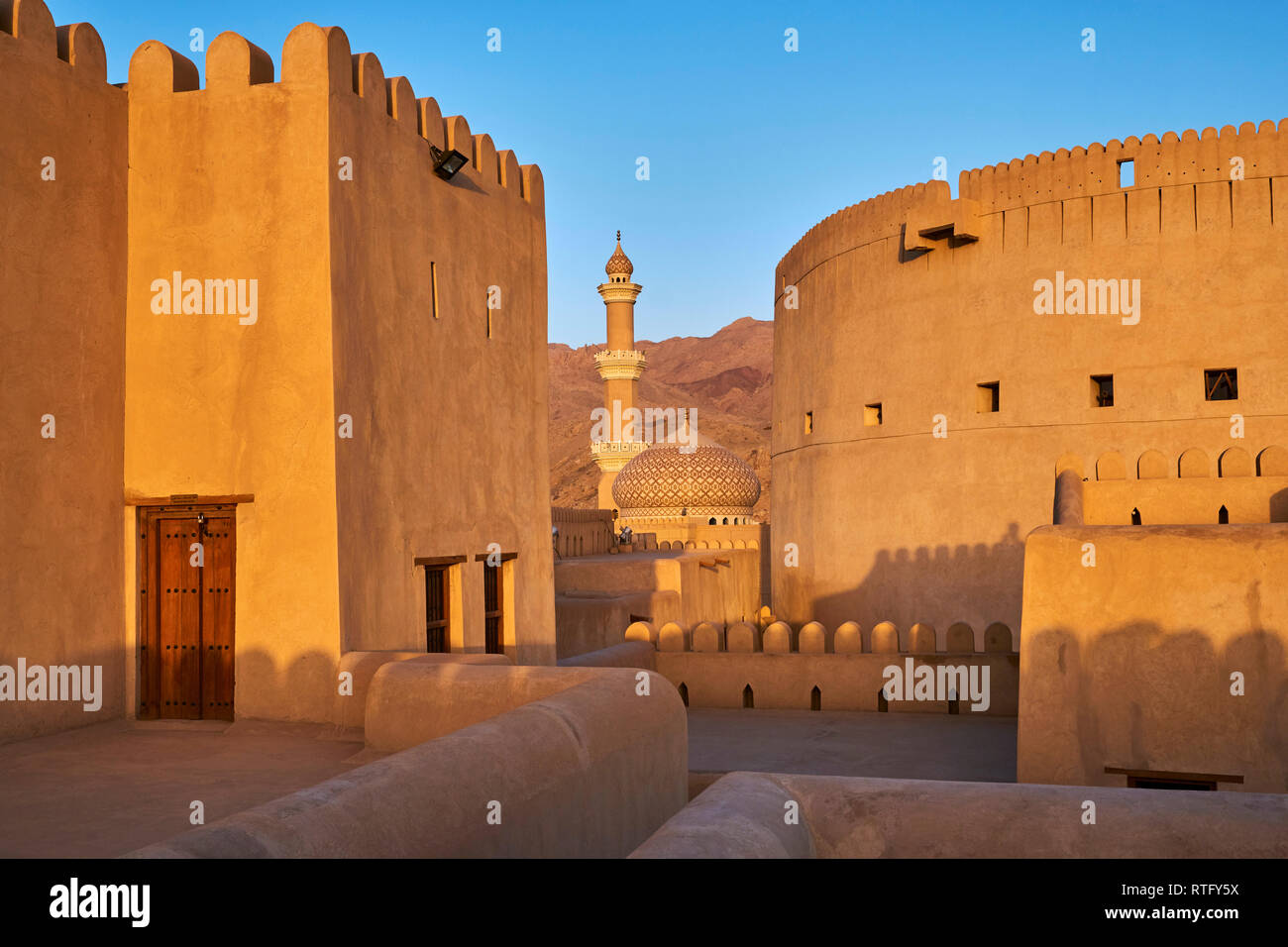 Sultanate of Oman, Ad-Dakhiliyah Region, Nizwa, the 17 century fort 