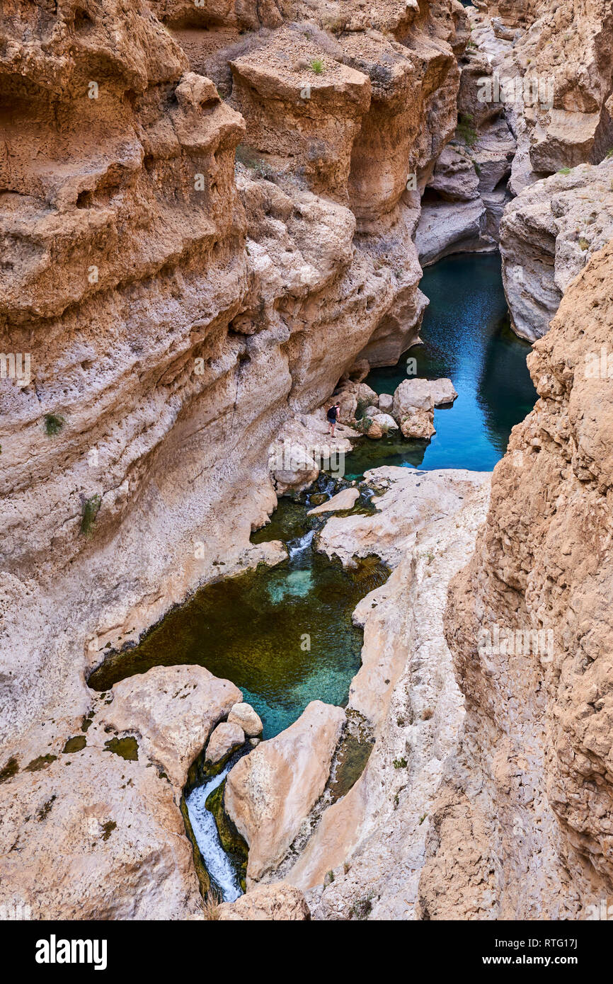 Sultanat of Oman, governorate of Ash Sharqiyah, Wadi ash Shab Stock Photo