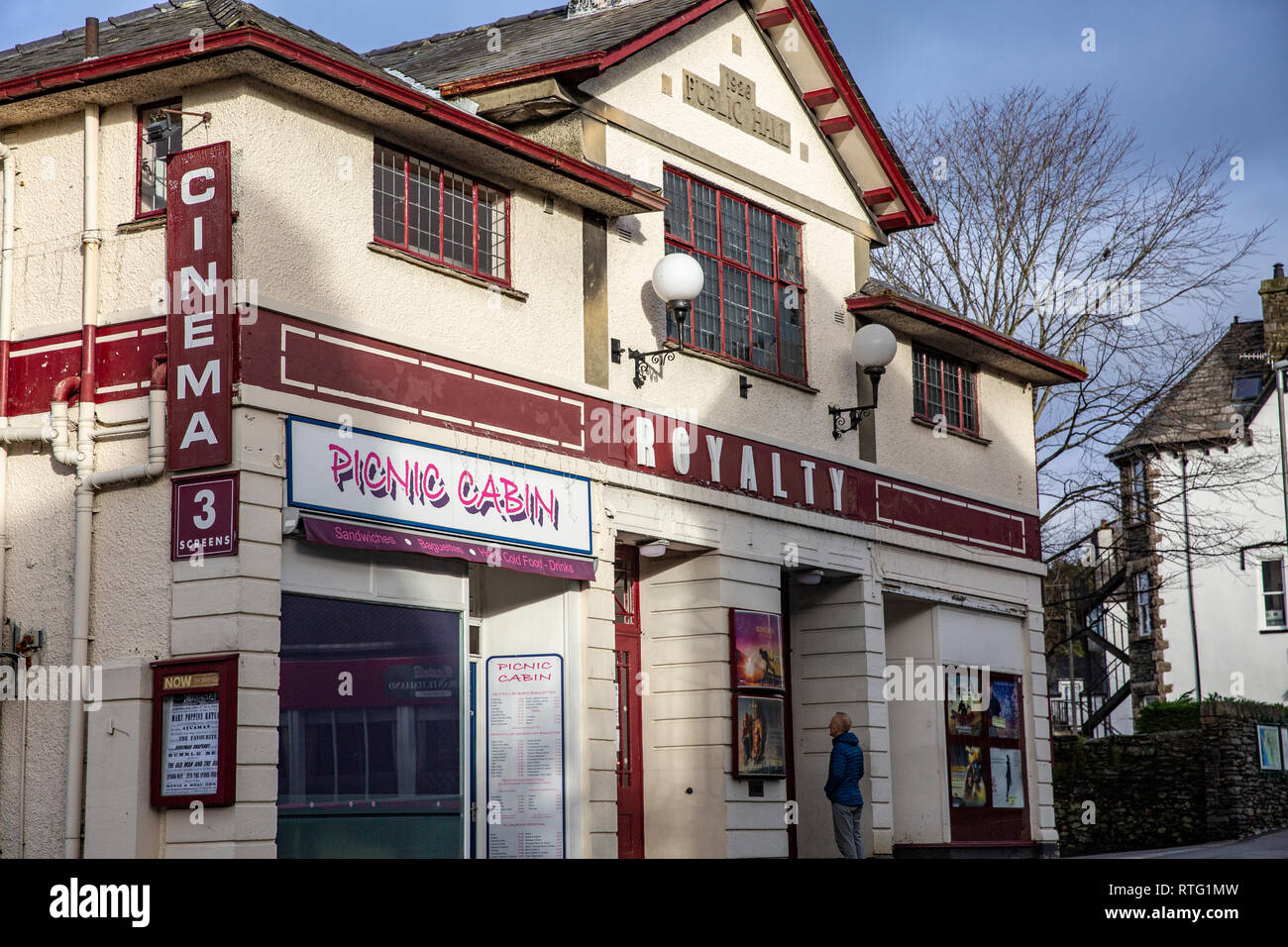 Royalty cinema and picture house in Bowness on Windermere, Lake District,Cumbria in England Stock Photo