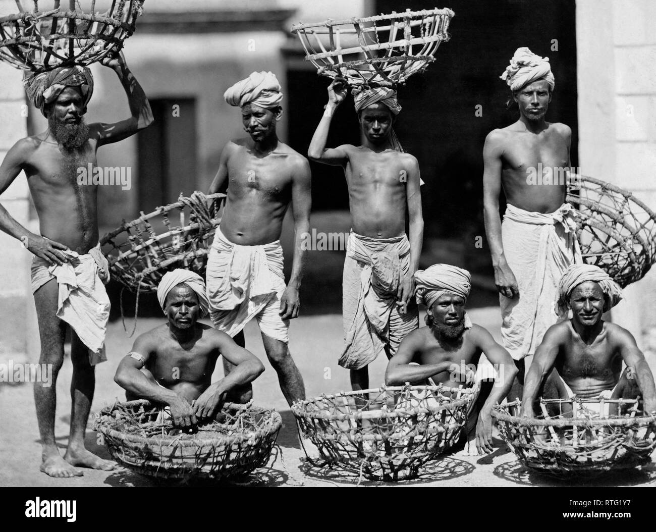 asia, india, Indian merchants, 1930 Stock Photo