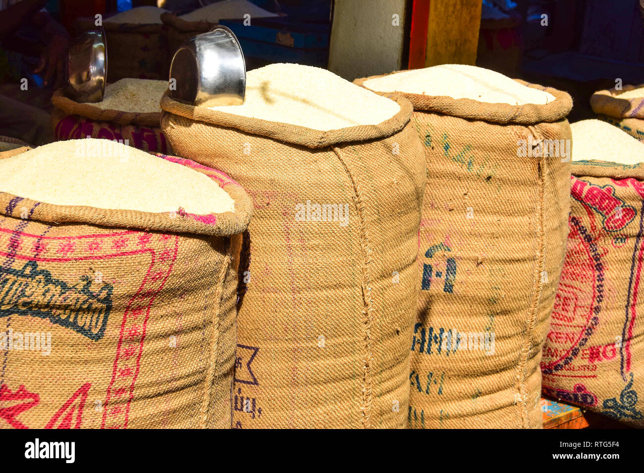Sacks of rice hi-res stock photography and images - Alamy