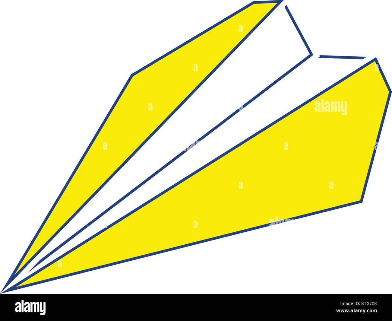 Paper plane icon. Thin line design. Vector illustration. Stock Vector