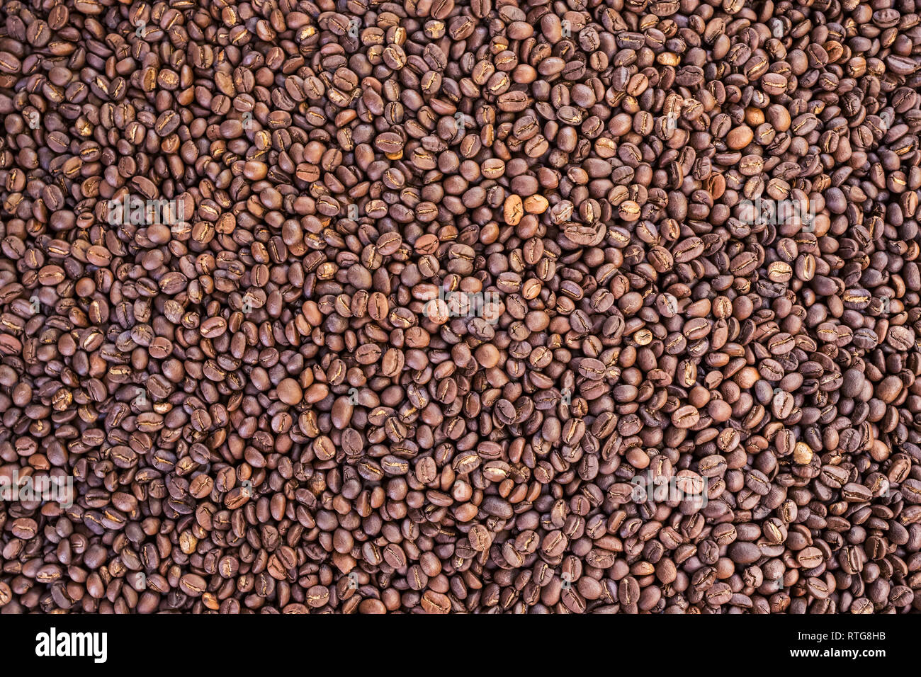 Roasted coffee beans background Stock Photo