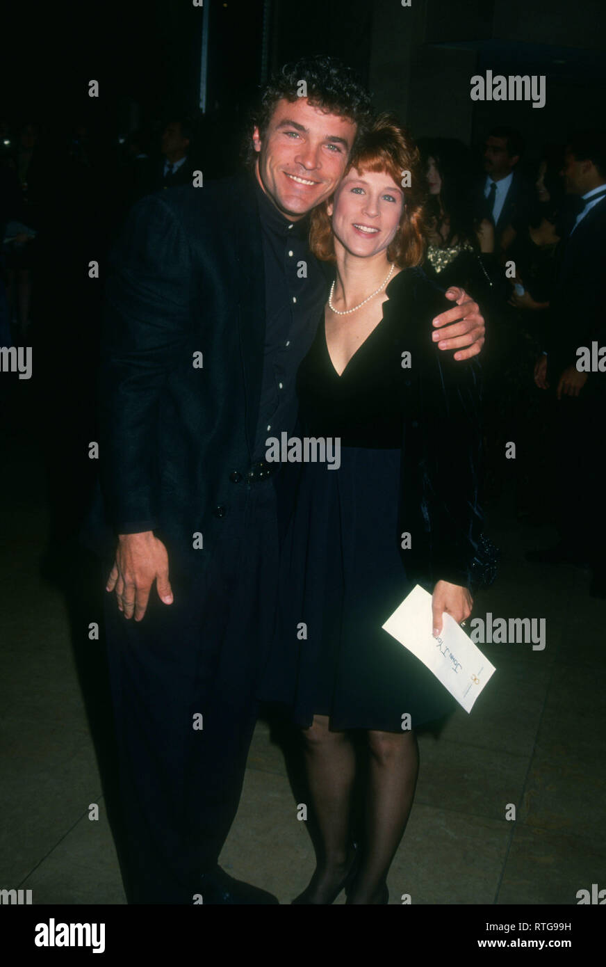 BEVERLY HILLS, CA - FEBRUARY 4: Actor John J. York and wife Vicki Manners attend the 10th Annual Soap Opera Digest Awards on February 4, 1994 at Beverly Hilton Hotel in Beverly Hills, California. Photo by Barry King/Alamy Stock Photo Stock Photo