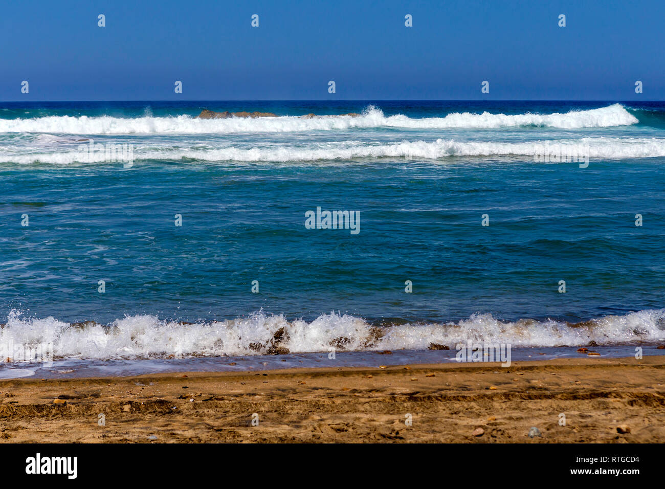 La Barrita beach, Pacific Coast, Petatlan, Guerrero state, Mexico Stock