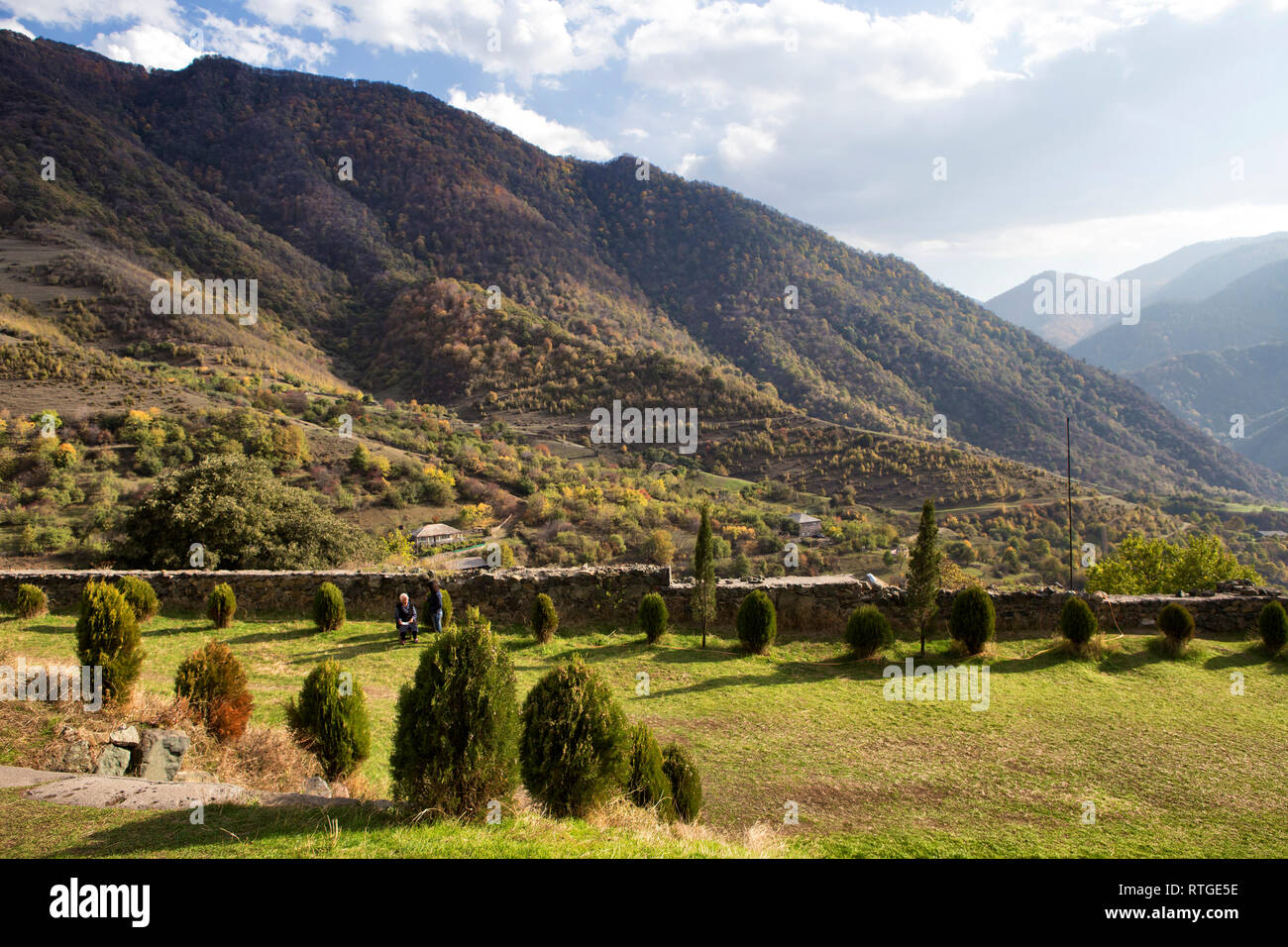 Mountain valley landscape, Haghpath, Lori province, Armenia Stock Photo