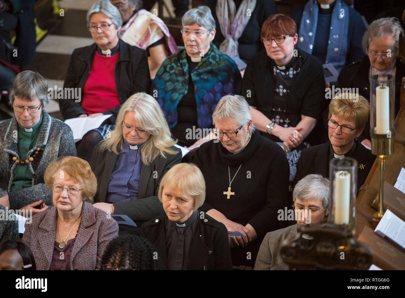 Worshippers During A Service Of Celebration To Mark The 25th