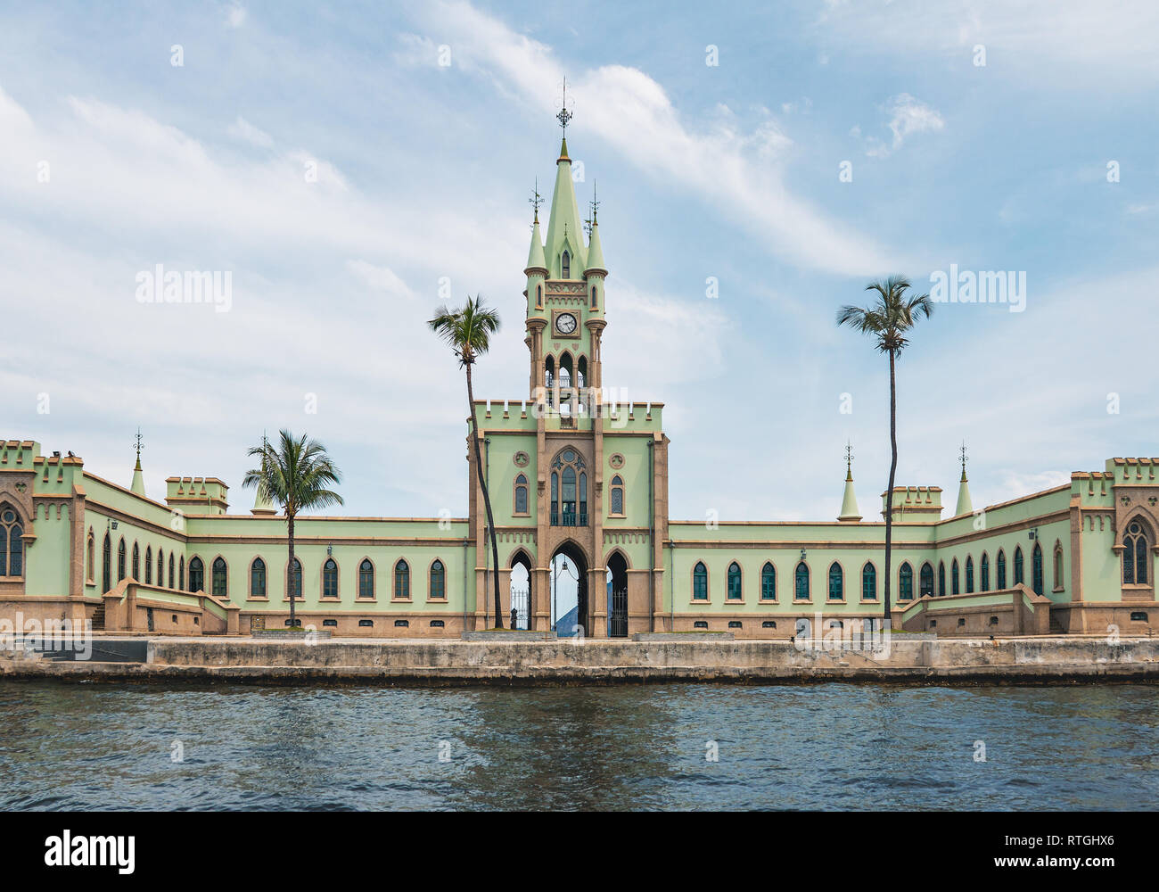 Fiscal Island (Ilha Fiscal) in Guanabara Bay - Rio de Janeiro, Brazil Stock Photo