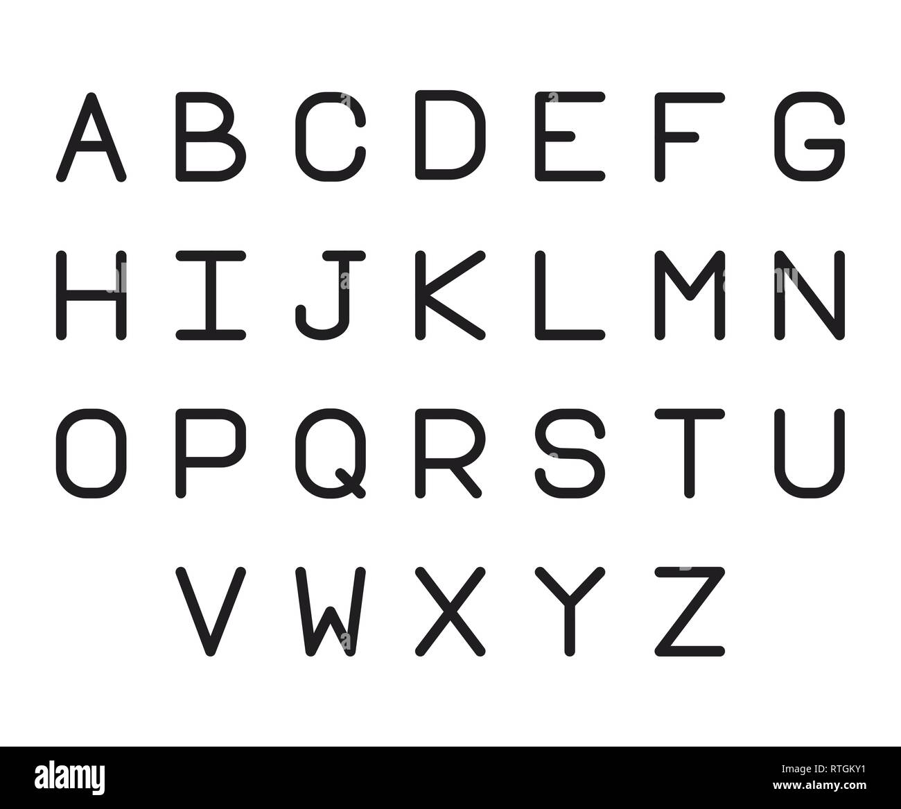 black fonts on white background Stock Vector Image & Art Alamy