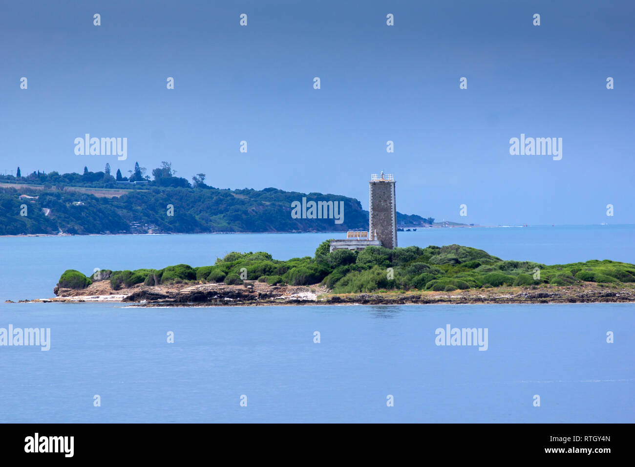 KYLLINI, GREECE - MAY 28, 2015: Panoramic view of town of Kyllini, Peloponnese, Western Greece Stock Photo