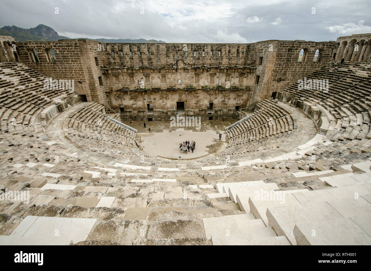 Aspendos Roman Theatre Stock Photo Alamy