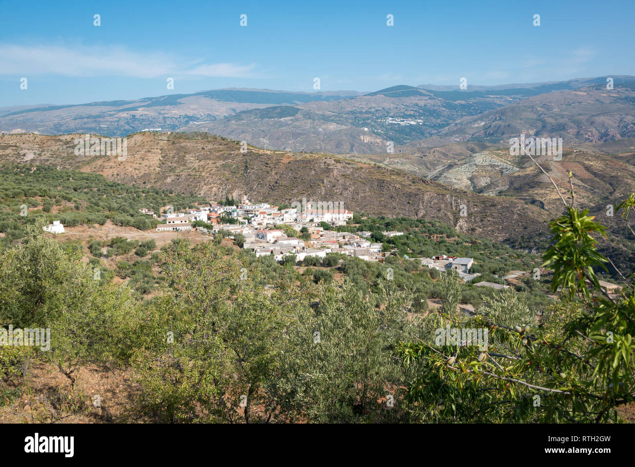 The town of Jorairatar in the Alpujarras mountains of Andalucia, Spain Stock Photo
