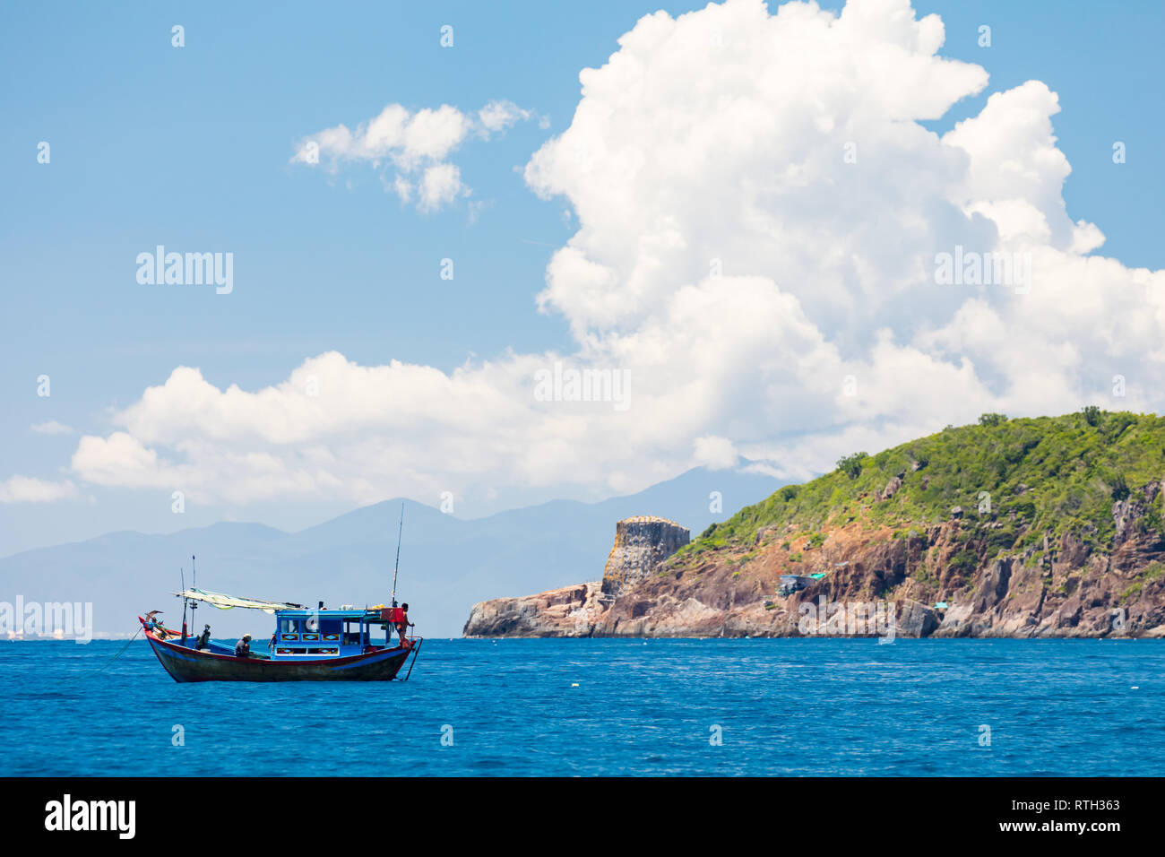 Nha Trang Fishing Boat Stock Photo