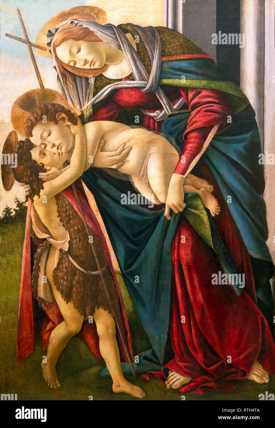 The Madonna and Child with the Infant Saint John the Baptist, Sandro ...