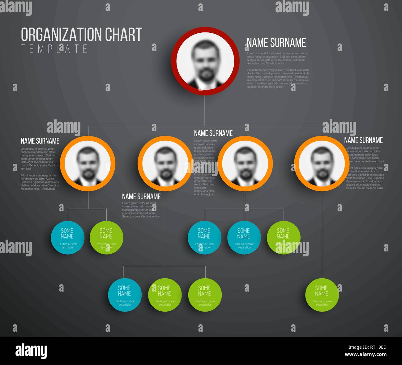Company Hierarchy Chart Template