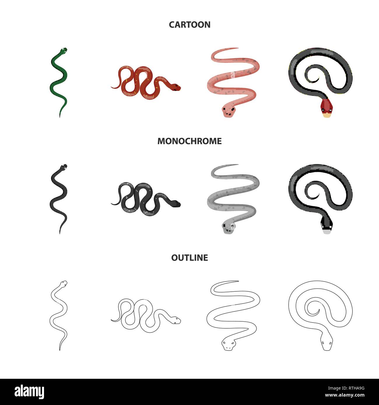 viper,snake,tail,wild,coral,spiral,tropics,red,forest,black,green ...
