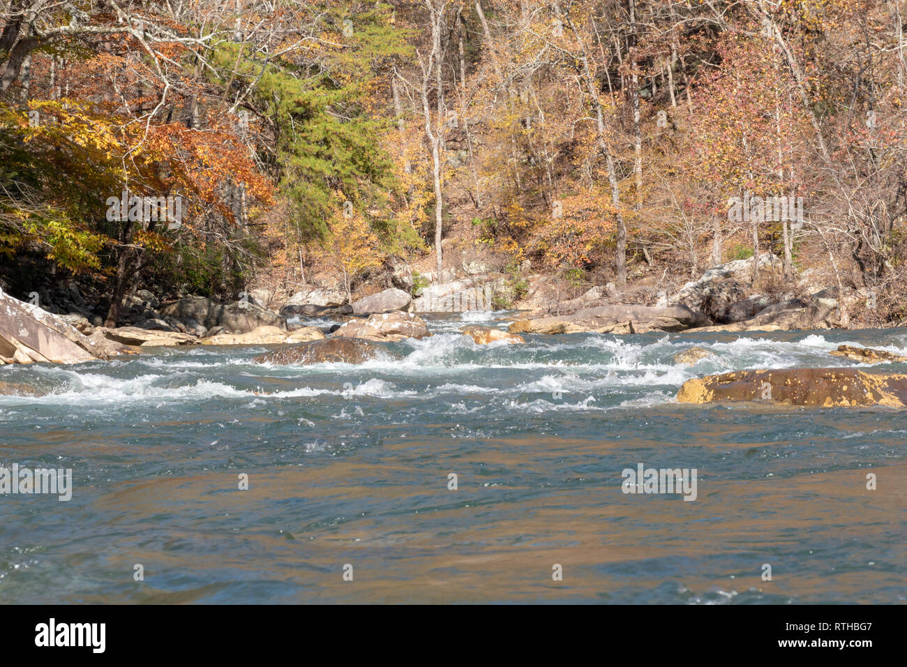 Outdoor photos of creek and trail of Soddy Daisy Tennessee Stock Photo
