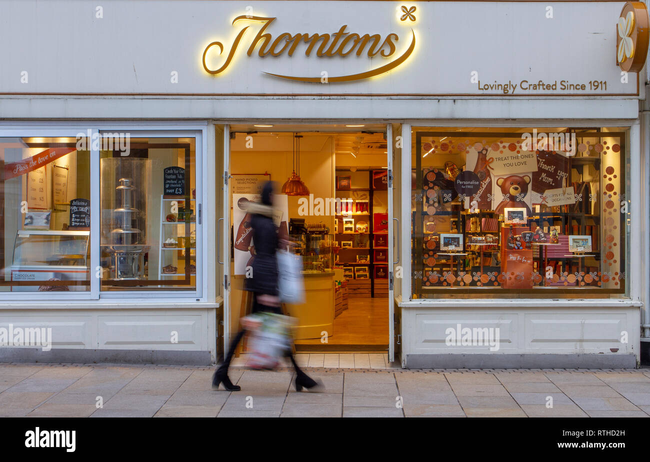 Thorntons chocolate, & sweets Shops, Shoppers, Shopping in Fishergate