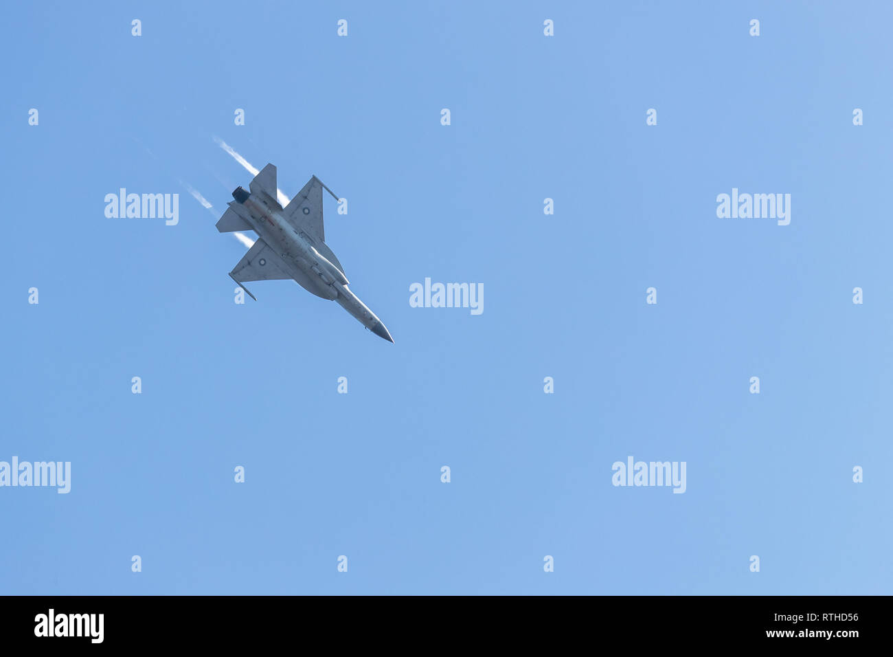 Zhuhai, GuangDong, China - November 07, 2018:  Joint Fighter-17 Thunder at Airshow China 2018 Stock Photo