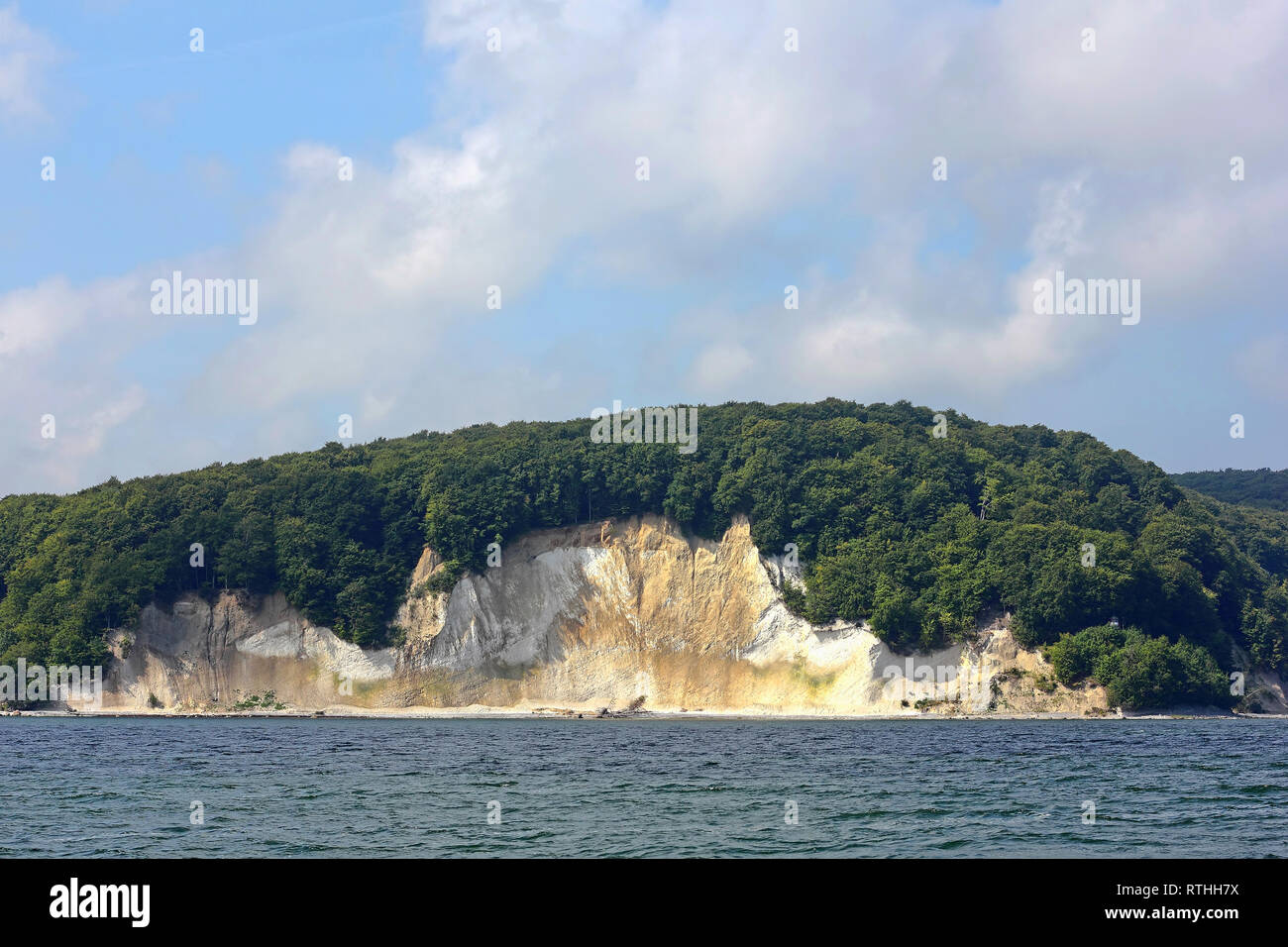 Cliff coast on the island of Rügen in Germany Stock Photo