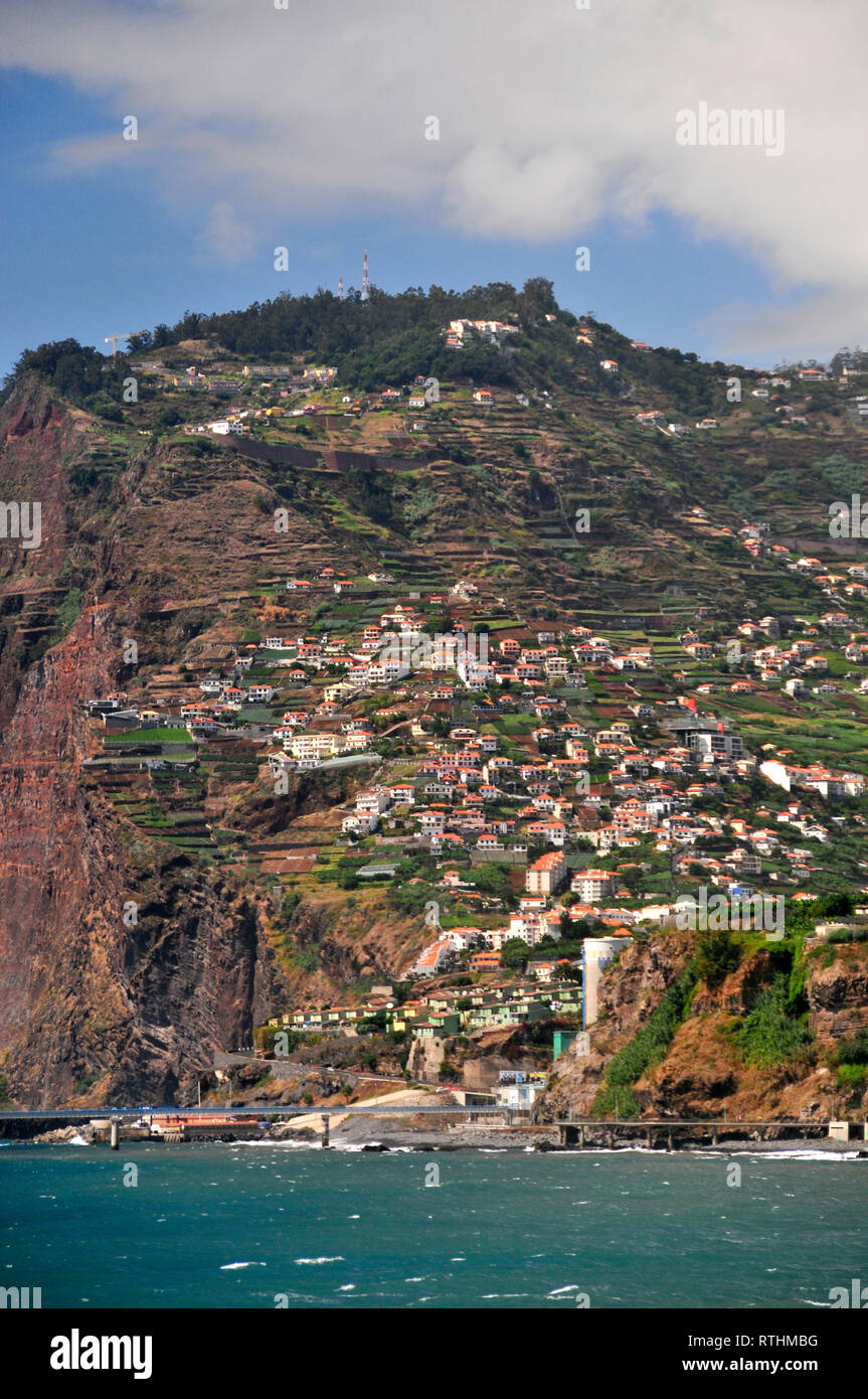 Around Madeira - The village of Cabo Girao, Madeira, Portugal Stock Photo