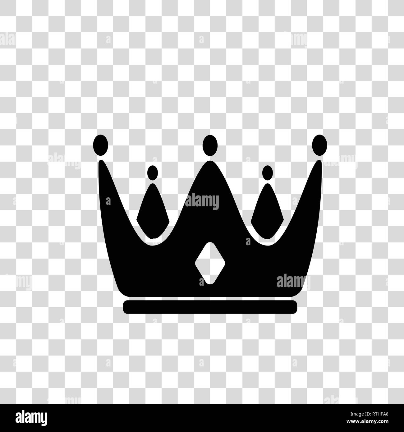 Crown Icon in trendy flat style isolated on white background. Royal symbol for your web site design, logo, app, UI. Vector illustration Stock Vector