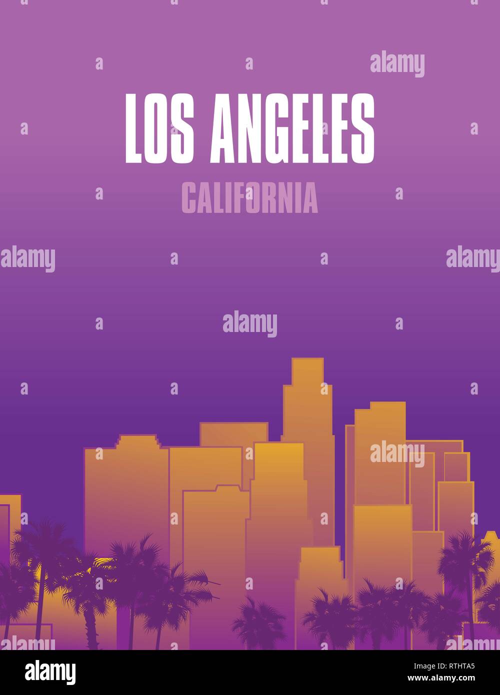 California los angeles usa Stock Vector Images Alamy