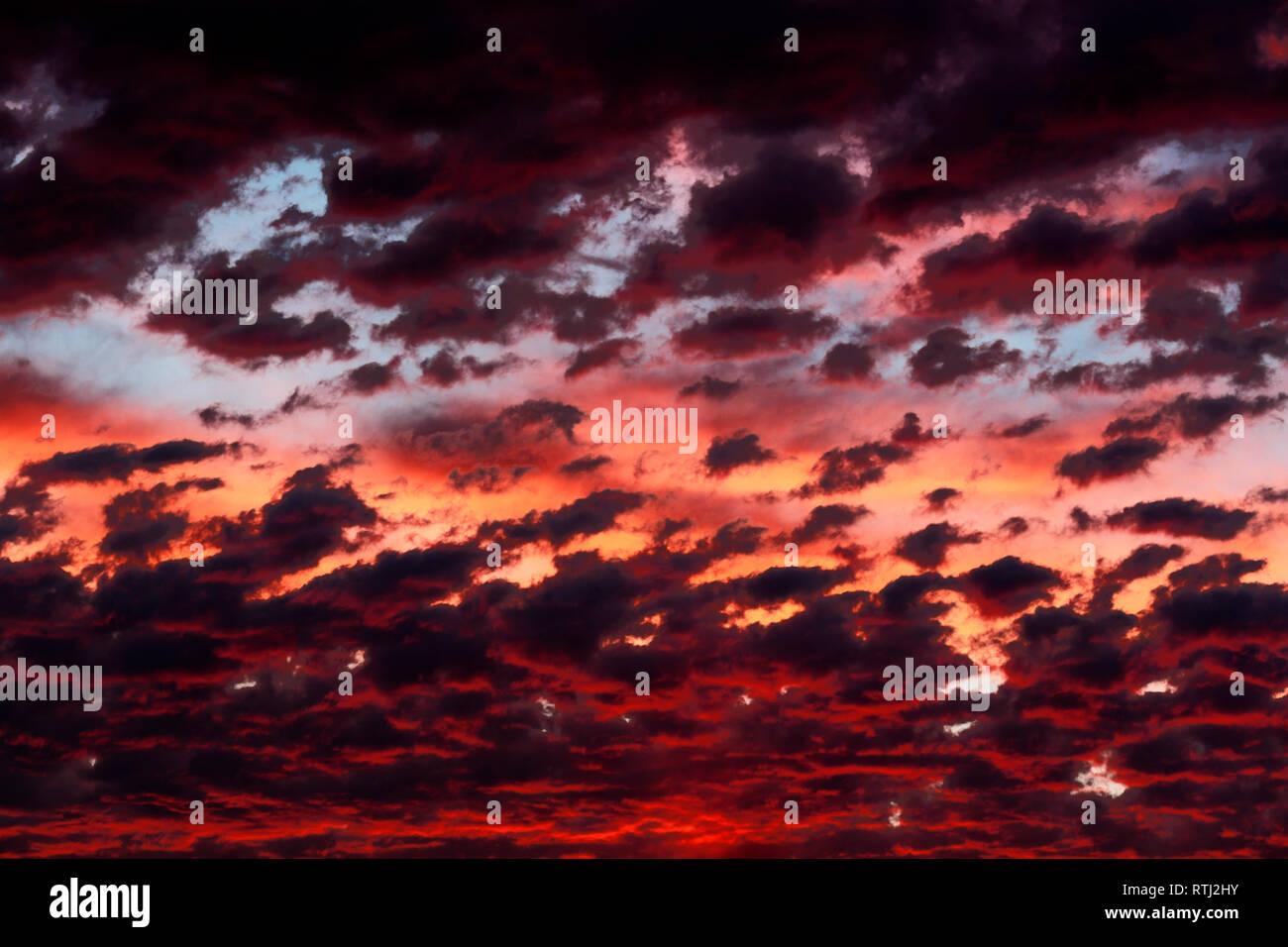 Clouds on sunset sky, background Stock Photo - Alamy