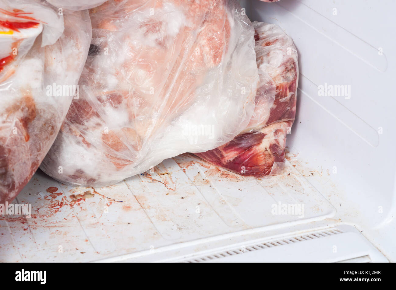 Frozen Pieces of Meat in the Freezer Stock Image - Image of refrigerator,  house: 122739807