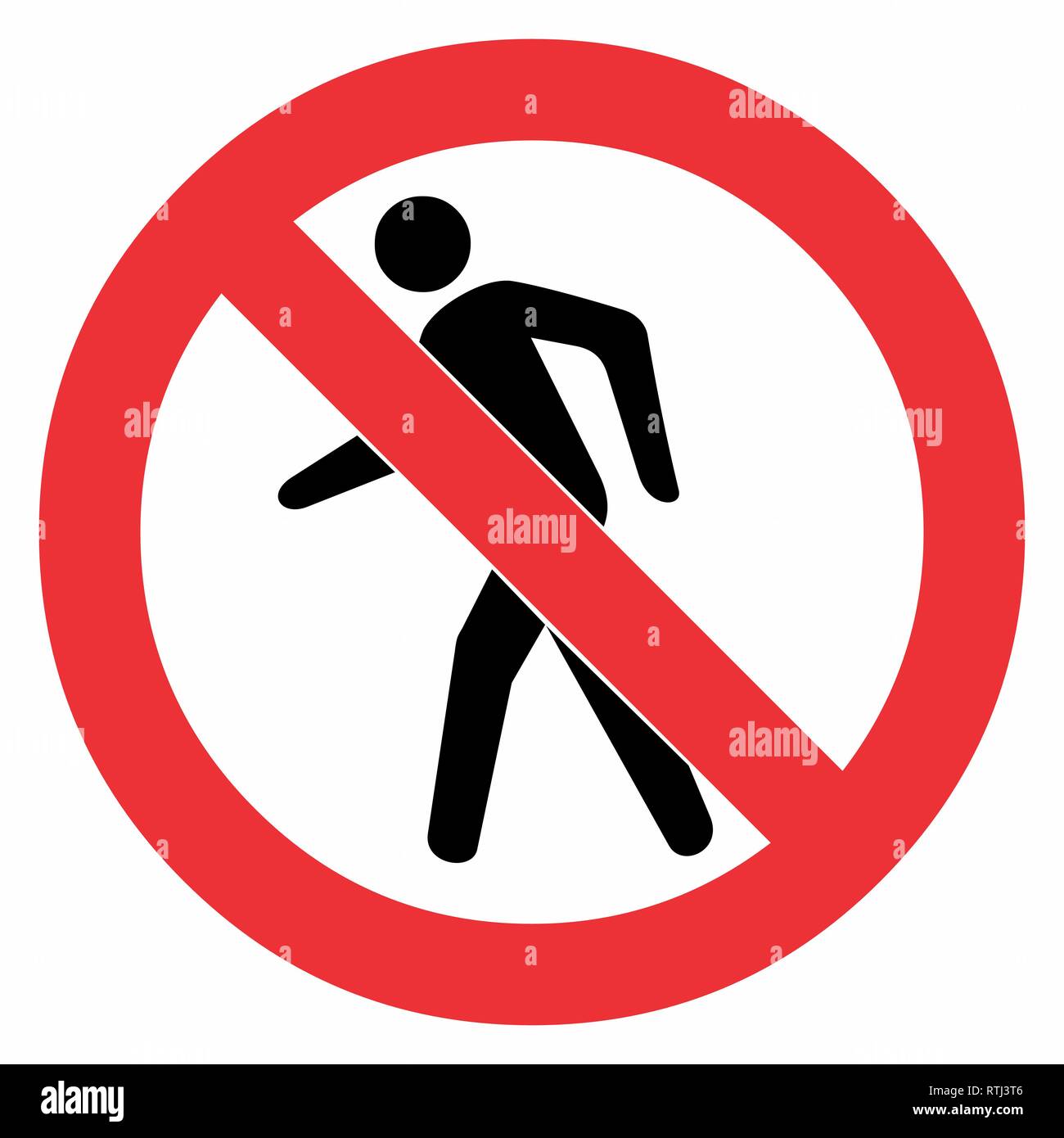 Pedestrian crossing traffic sign Stock Vector Images - Alamy