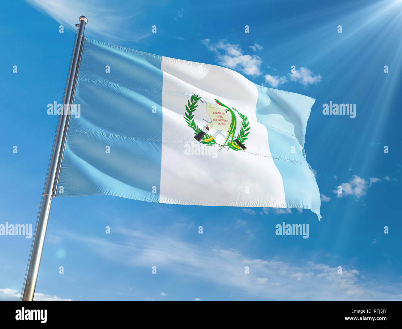 Republic Of Guatemala Flag Stock Photos and Images  123RF