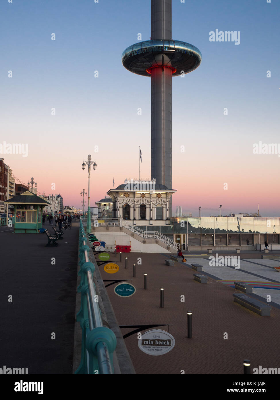 British Airways i360 observation tower, Brighton sea front Stock Photo ...