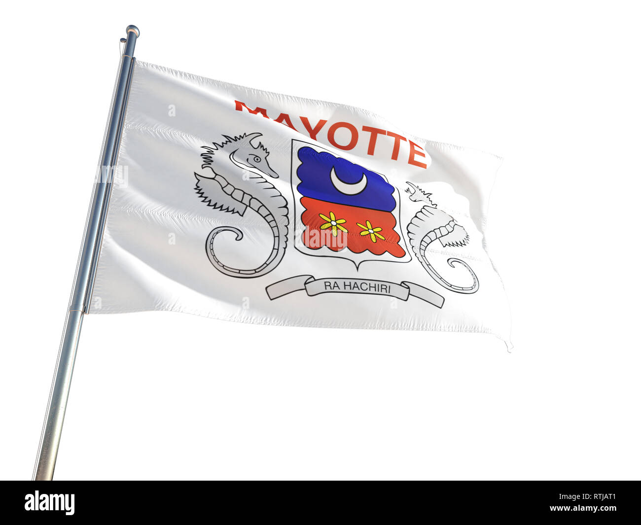 Department of Mayotte Flag Stock Photo - Alamy