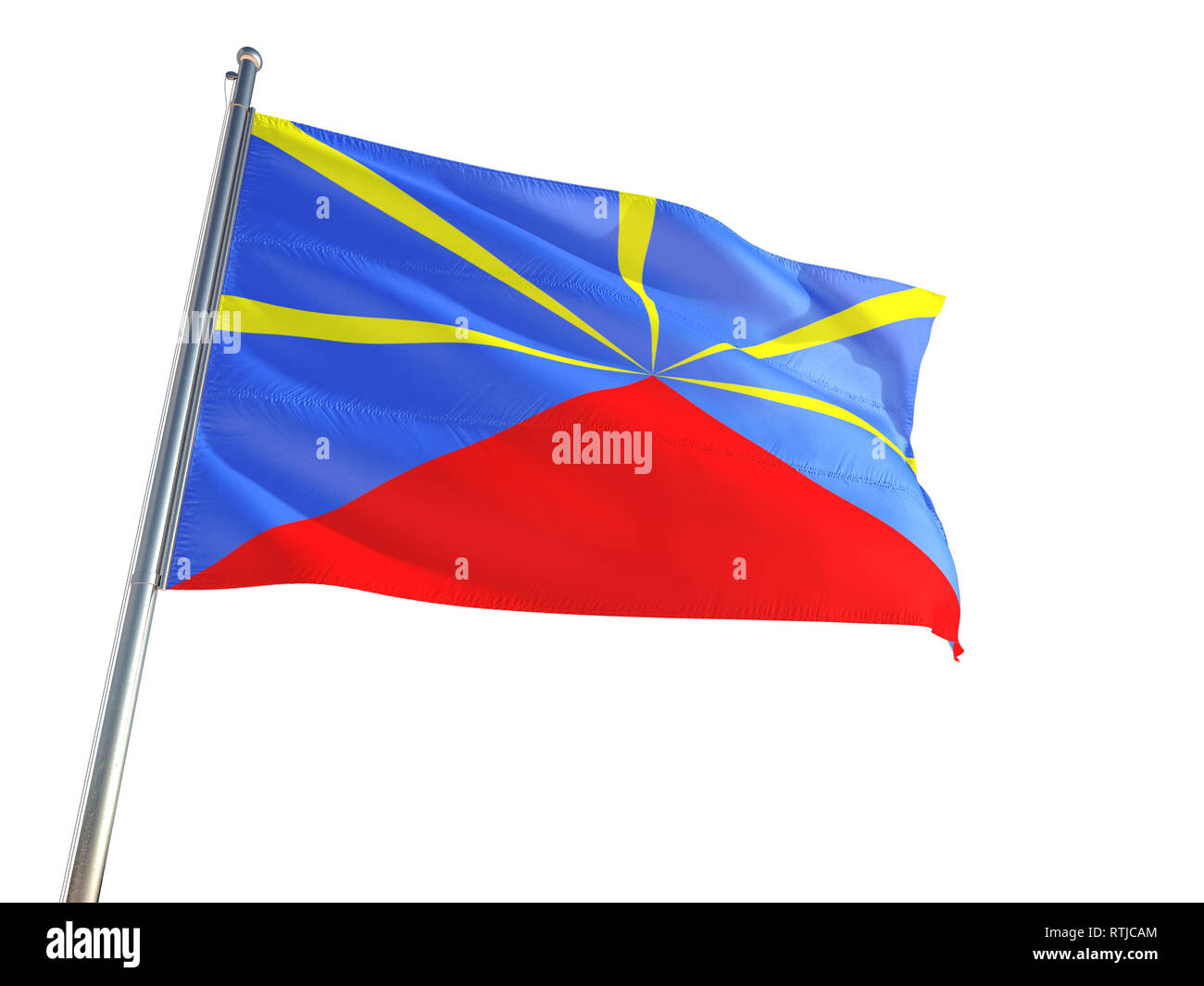 Reunion Island Flag Stock Photo - Download Image Now - Flag, French  Overseas Territory, Mid-Air - iStock