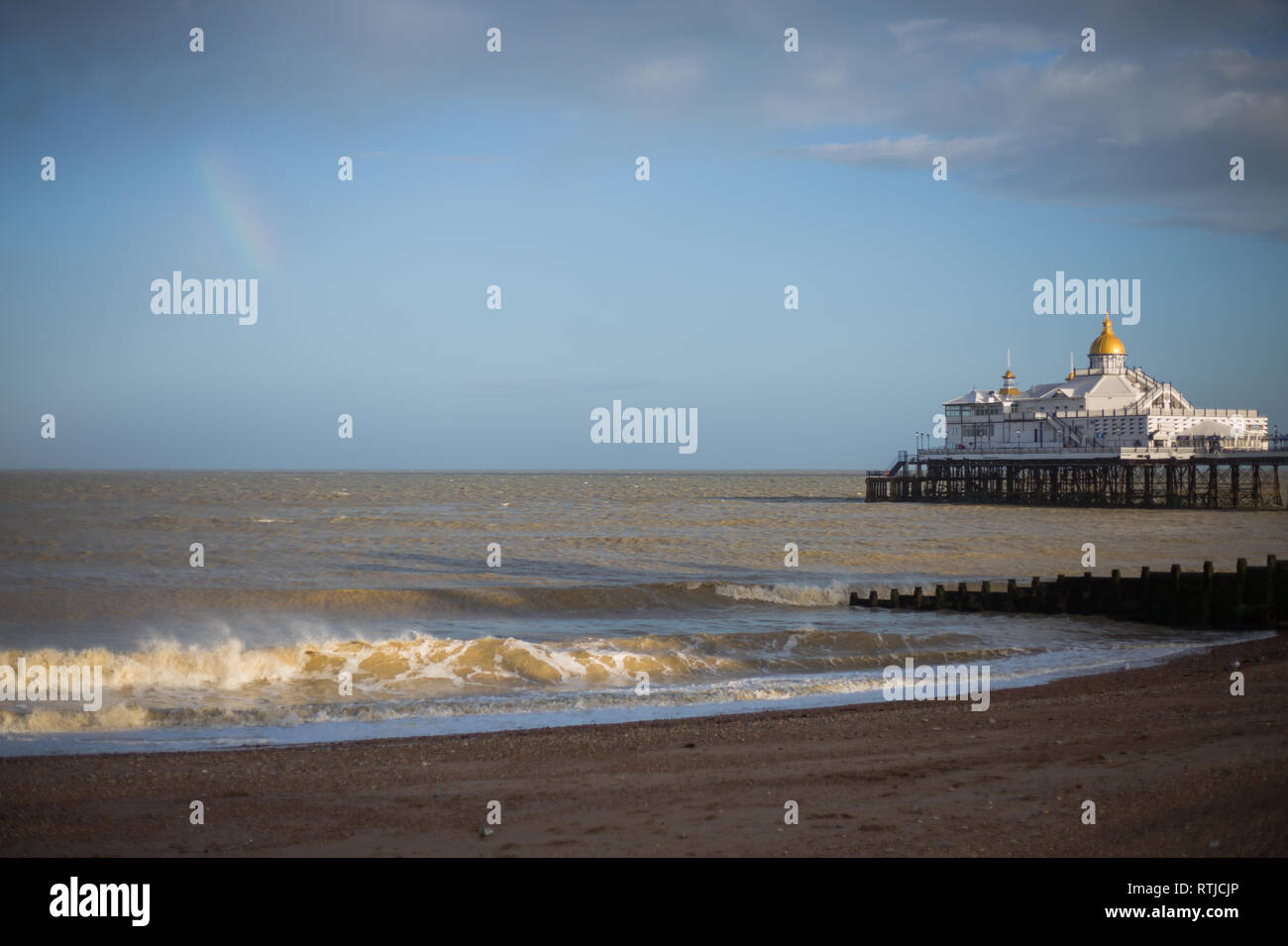 The pier from Eastbourne England Stock Photo