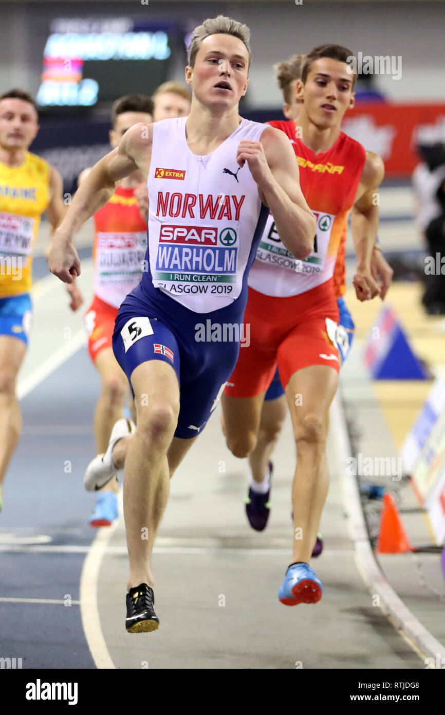 Norways Karsten Warholm In The 400m Men Semifinal Heat 2 During Day One Of The European Indoor 6476