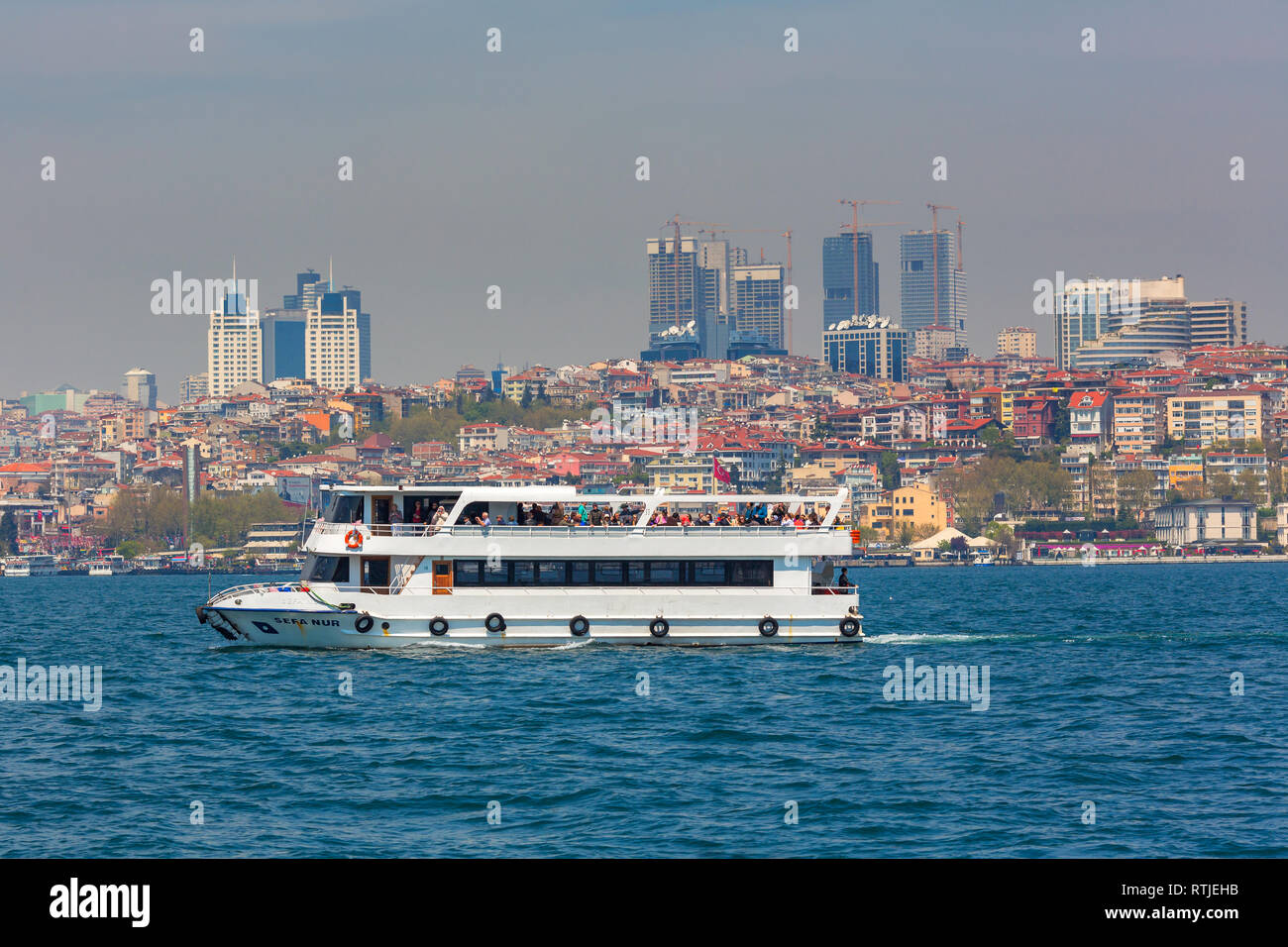 Cityscape of Istanbul, Turkey from Bosphorus Stock Photo - Alamy