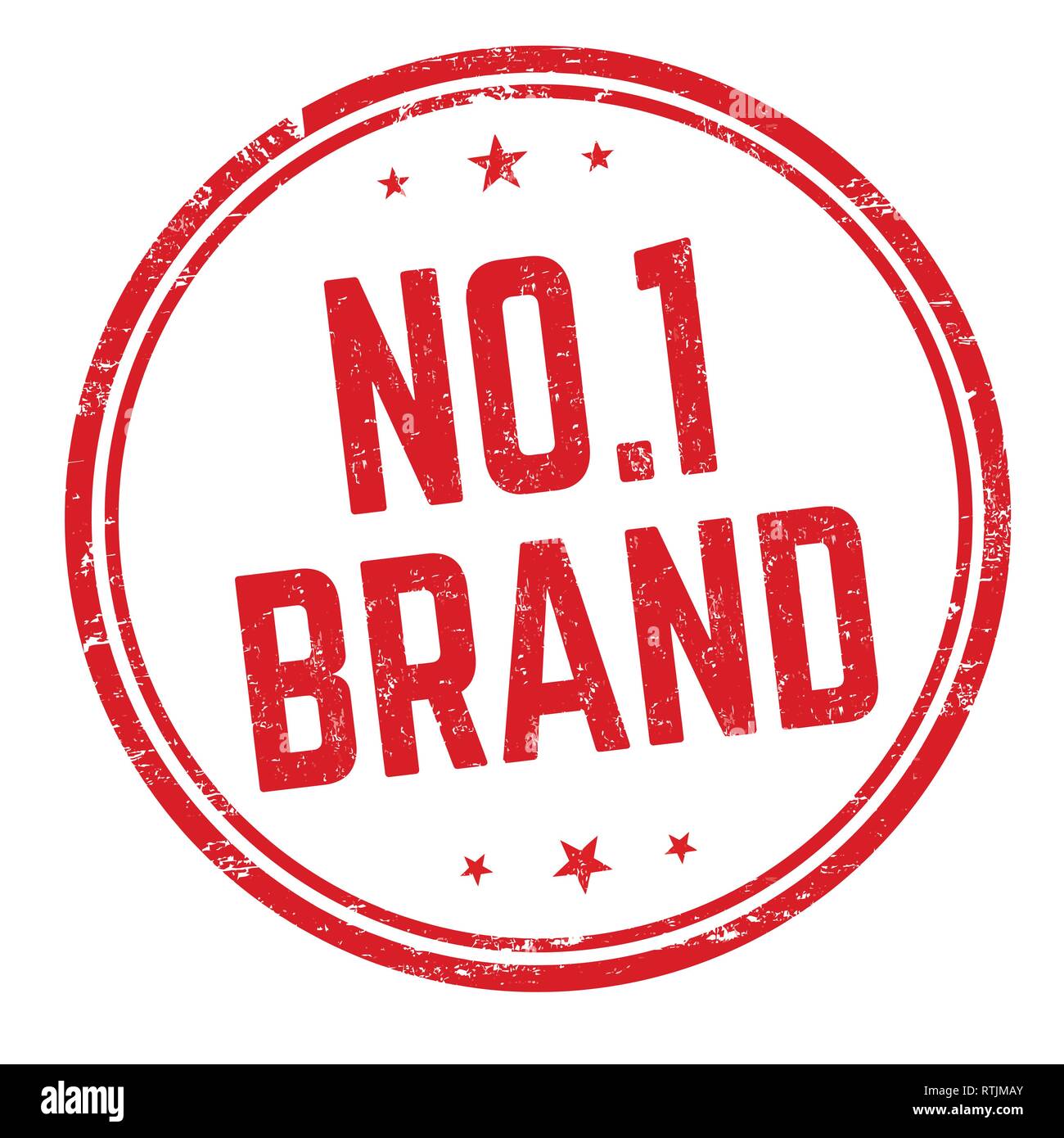 No. 1 brand sign or stamp on white background, vector illustration