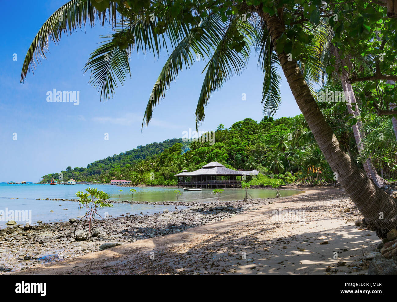 Tropical beach on the island of Koh Chang in Thailand Stock Photo - Alamy