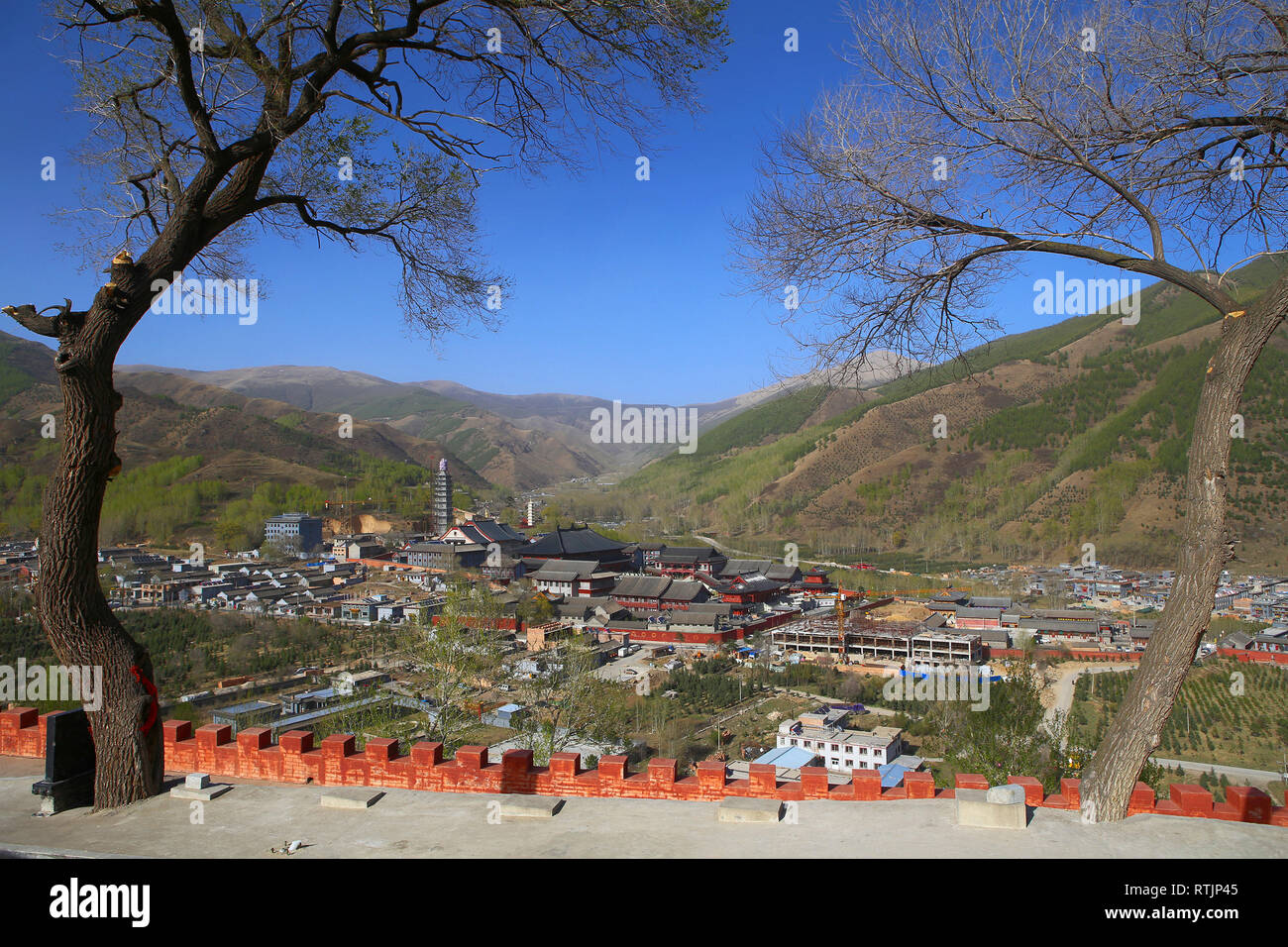 Wutai mountains, Shanxi, China Stock Photo