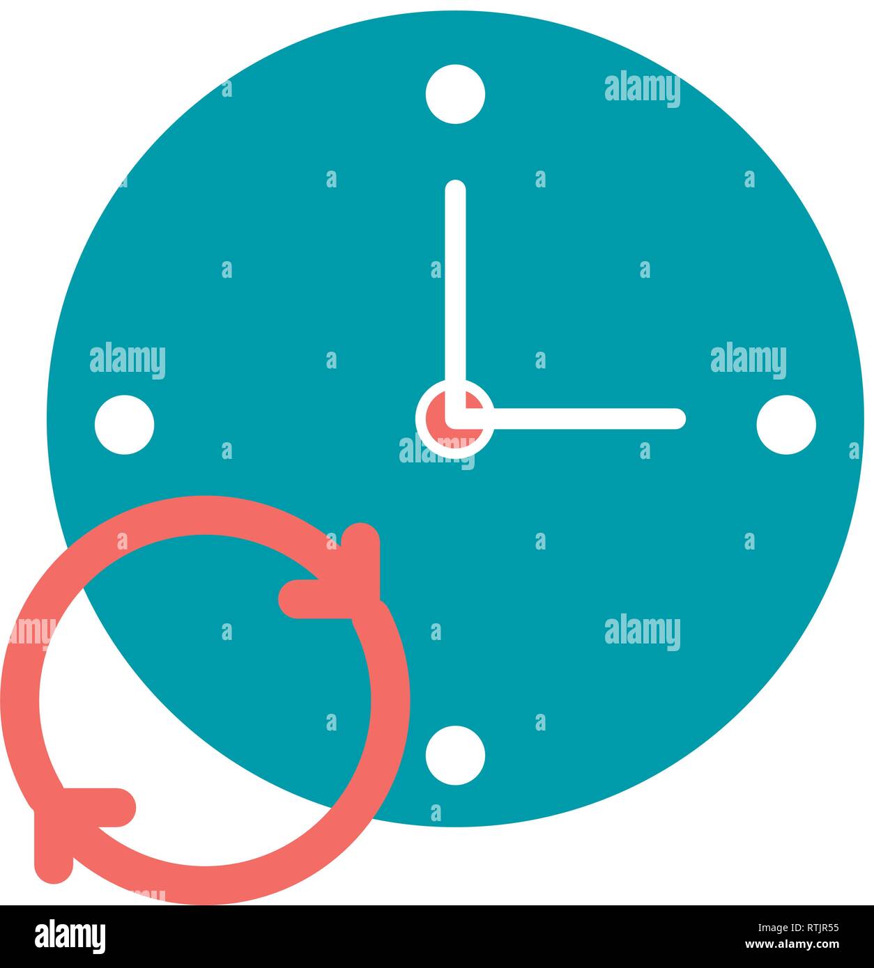 time clock cartoon Stock Vector Image & Art - Alamy