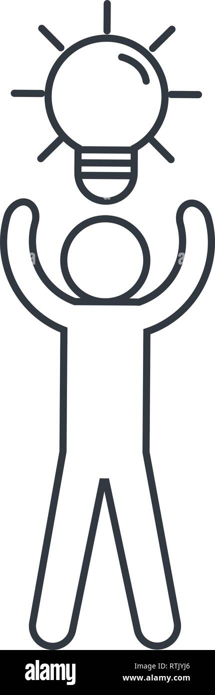 man pictogram cartoon Stock Vector