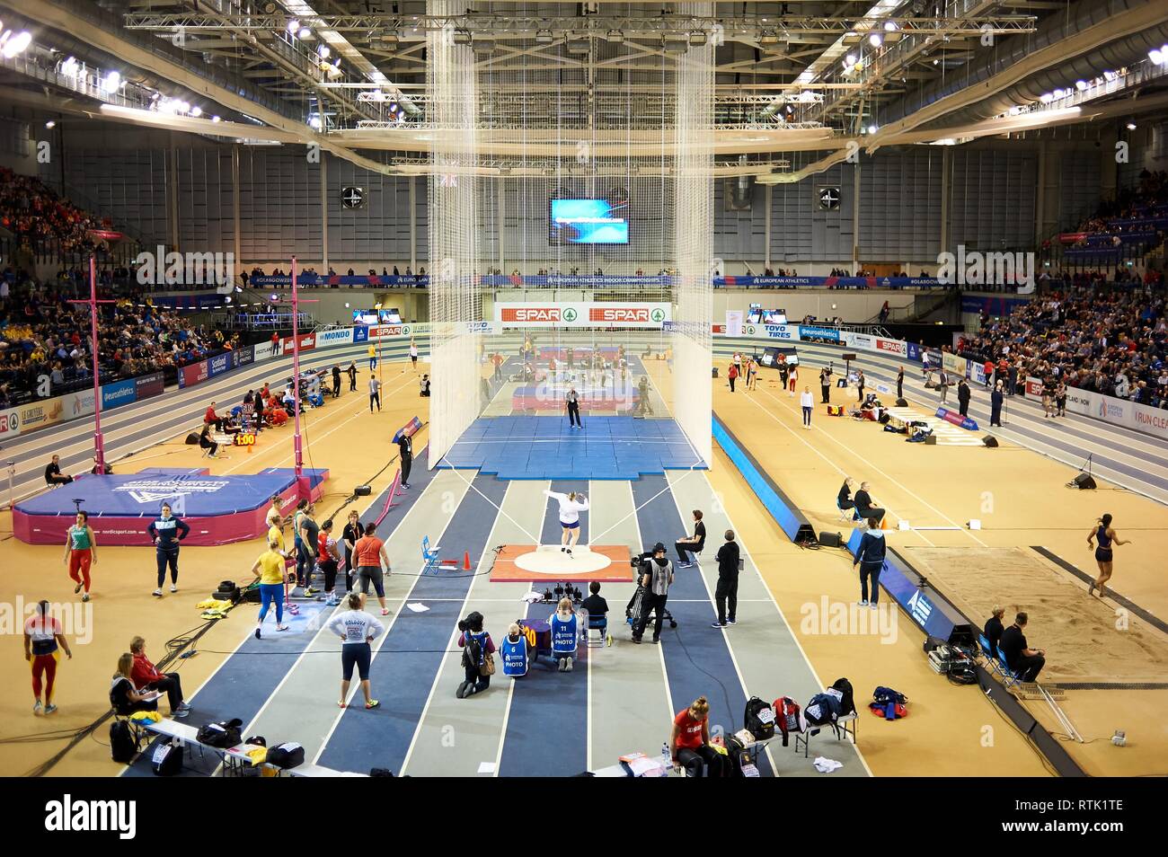 2019 European Athletics Indoor Championships on March 1, 2019 in Glasgow, Scotland. Pictured: Stock Photo