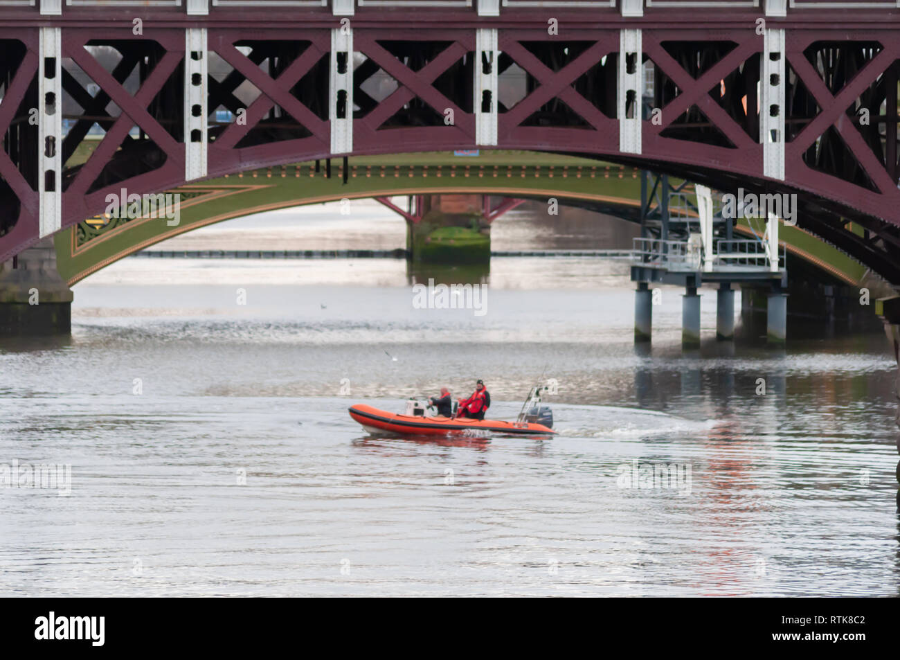 Glasgow, Scotland, UK. 2nd Mar, 2019. Police, Fire, Ambulance and Coastguard called to a false alarm on the River Clyde. Police Scotland were called to Stockwell Street, near to the Clutha Bar, around 10.55am on Saturday, after concerns were raised for a man in the water. Credit: Skully/Alamy Live News Stock Photo