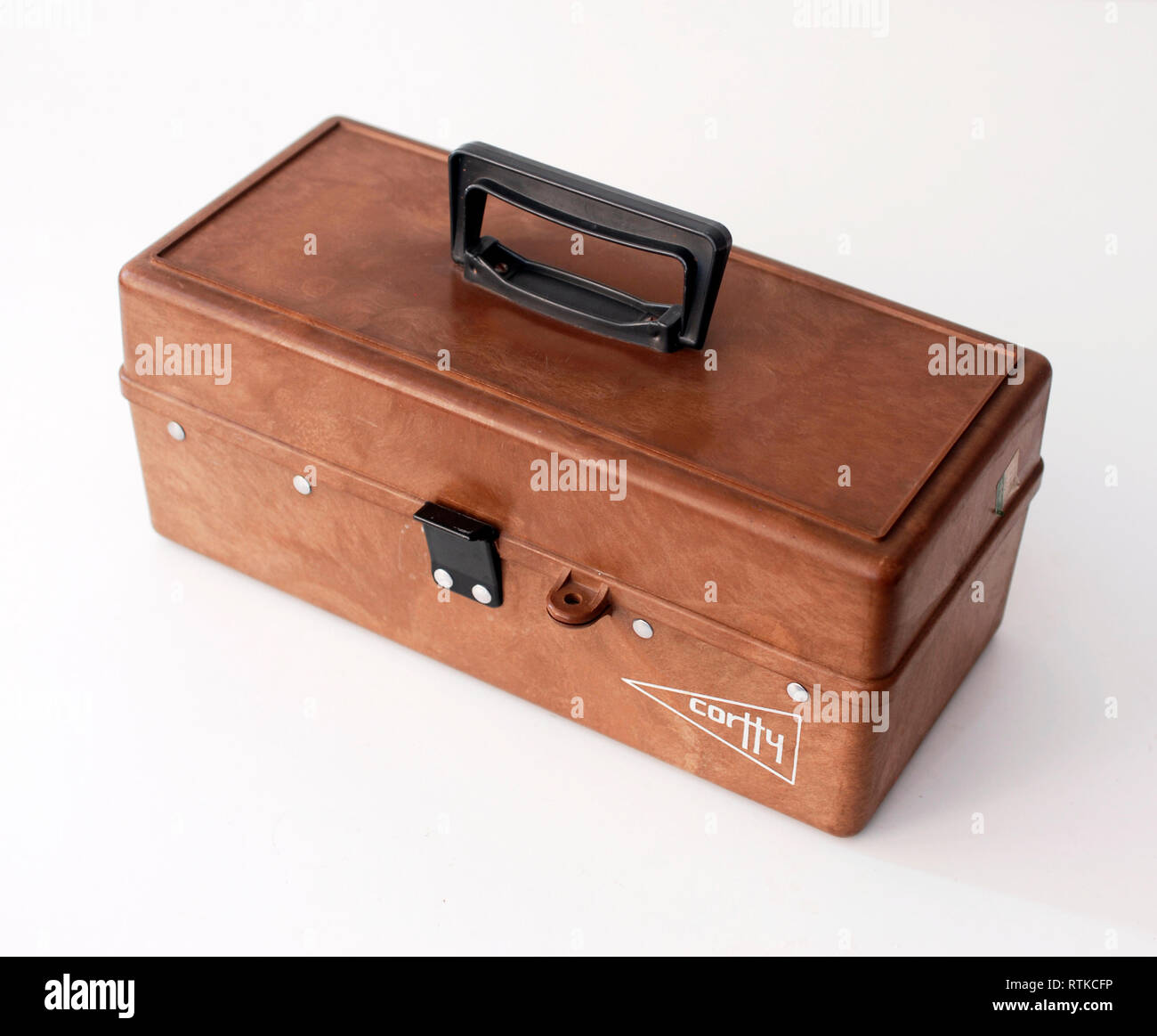 Vintage plastic box for storing tools Stock Photo Alamy