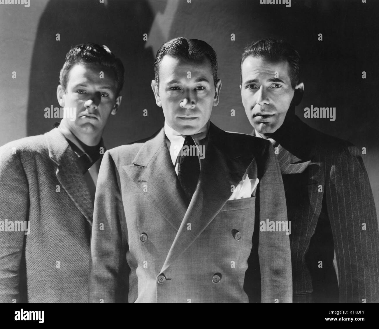 William Holden George Raft Humphrey Bogart INVISIBLE STRIPES 1939 photo by George HURRELL director Lloyd Bacon Warner Bros. Stock Photo